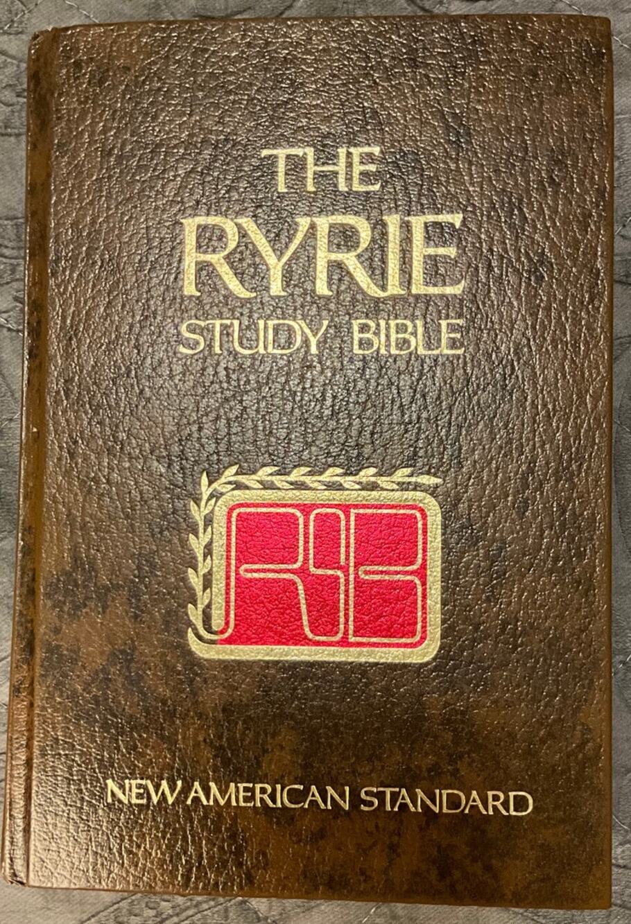 The Ryrie Study Bible New American Standard NASB 1978 Hard Back Red Letter Maps